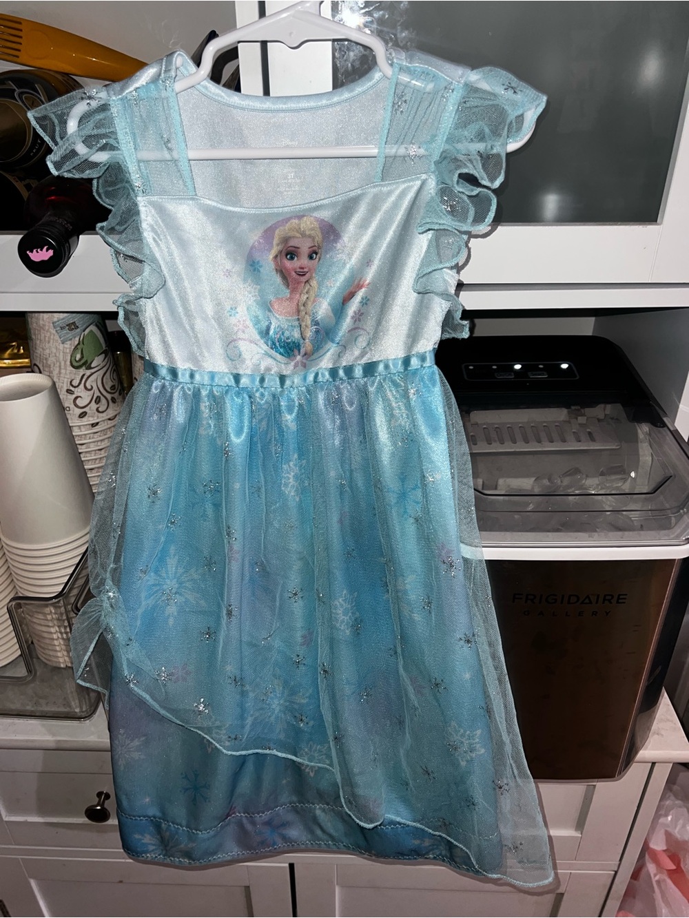 Disney Light Blue Princess Dress Costume with Ruffled Sleeves